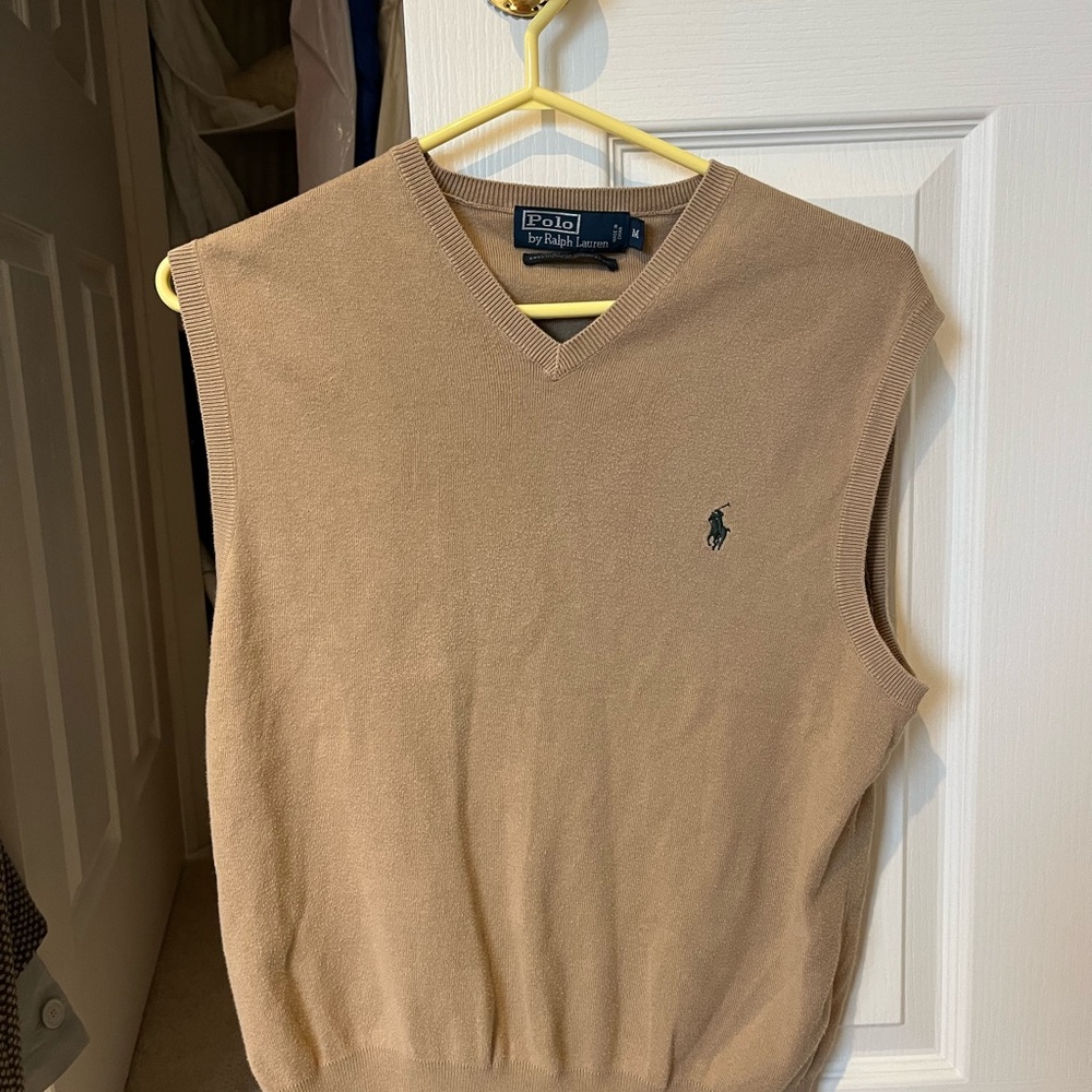 Polo by Ralph Lauren Men's Tan Sweater Vest